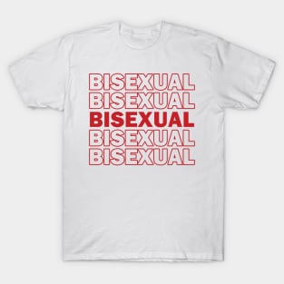 Bisexual Thank You Bag Design T-Shirt